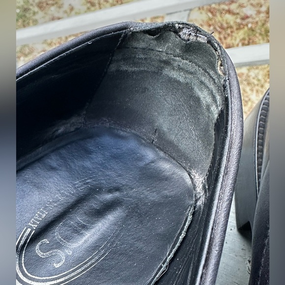 TOD’S 11 Matte Black Men’s 100% Genuine Leather Penny Loafer Made Italy US 12 - Picture 14 of 16